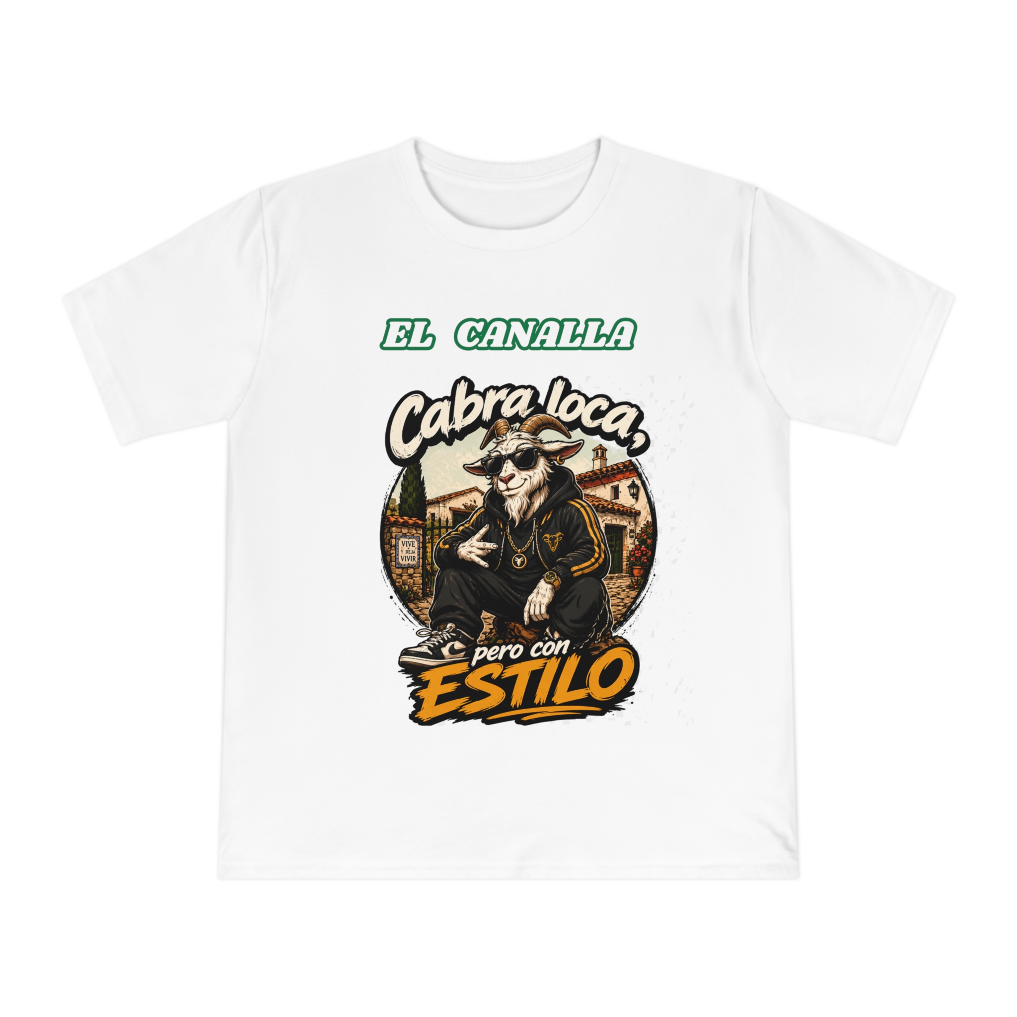 Colección "La Pandilla" - El canalla es el cabrito | Camiseta humor original unisex | Humor rural extremeño 100% algodón - Imagen 2