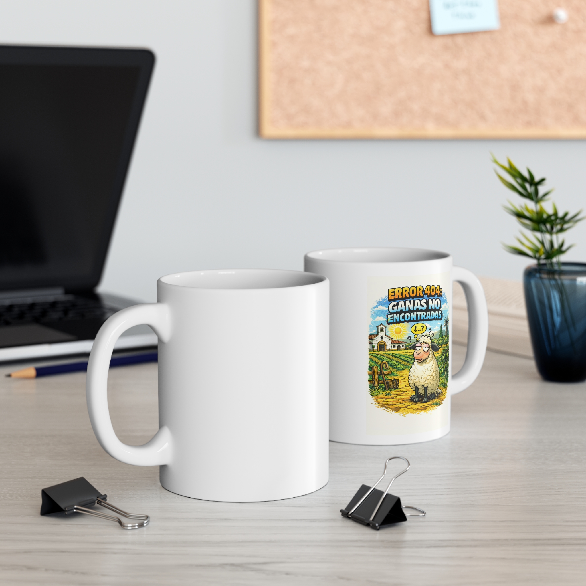 Taza de cerámica de 325 ml. - Error 404: Ganas no encontradas - Imagen 3