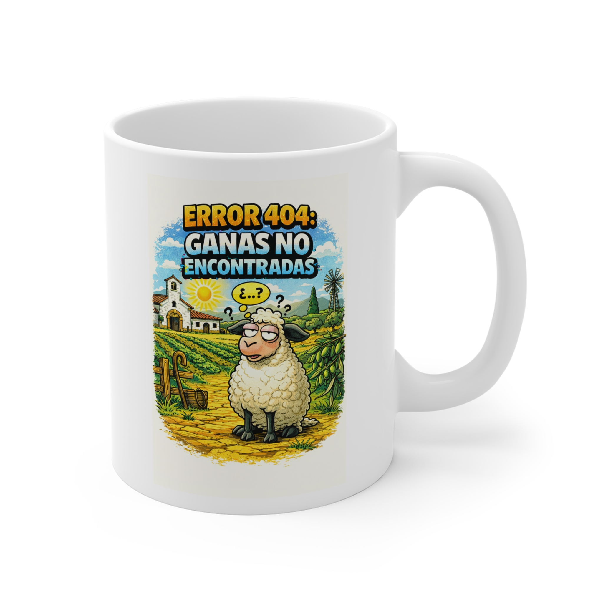 Taza de cerámica de 325 ml. - Error 404: Ganas no encontradas - Imagen 2