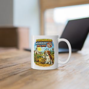 Taza de cerámica de 325 ml. - Prohibido madrugar sin café