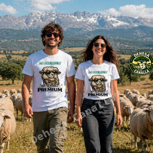 Colección "La Pandilla" - La premium es la oveja | Camiseta humor original unisex | Humor rural extremeño 100% algodón