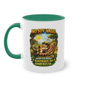 Taza de café 2 Tonos — No soy vago, estoy en modo ahorro de energía